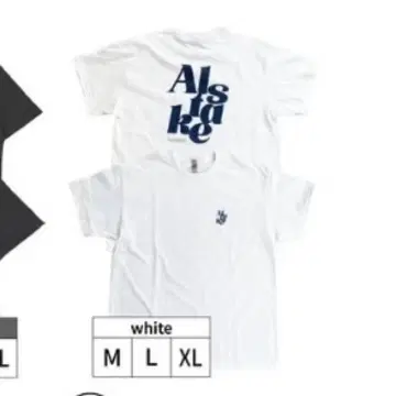 알스테이크 T셔츠 네이비