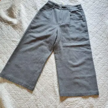 플랜테이션 울 와이드 팬츠