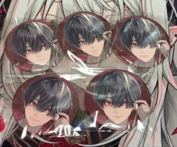 니지산지 쿠츠하 캔뱃지 금박 5개