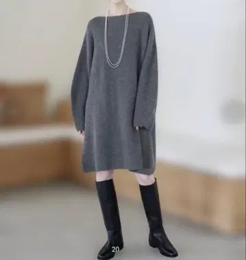 SLOBE IENA 파인 울 니트 미니 원피스