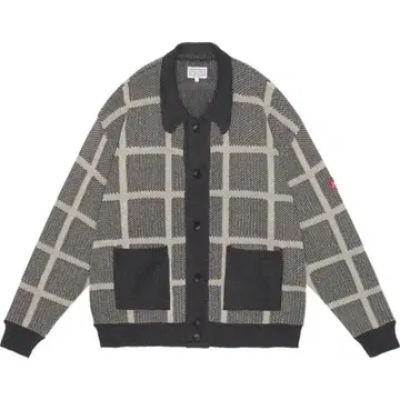 C.E CAV EMPT GRID LOOSE KNIT CARDIGAN