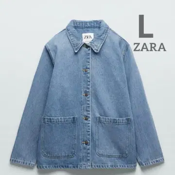 ZARA 오버 사이즈 데님 자켓 택 포함 미사용 새상품 L