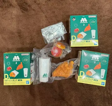 모스버거2 제일복권 D상 서포트 피규어 3종 세트