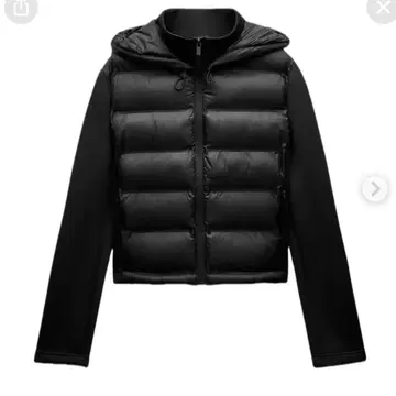 ZARA 다운 네오프렌풍 퀼팅 자켓