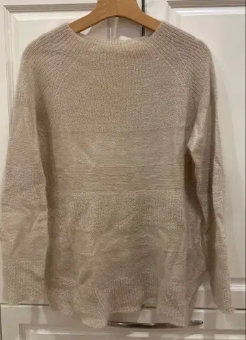 cocofuku 베이지 스트라이프 니트 스웨터 38