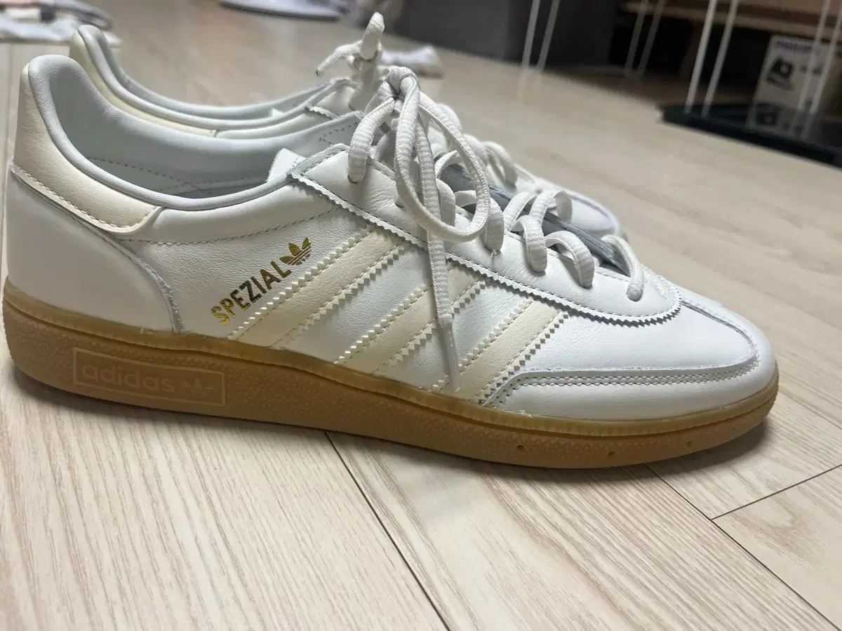 Adidas white Spezial sneakers