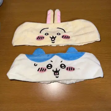 캐릭터 헤어밴드 세트 하치와레 토끼