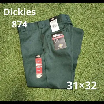 미사용 새상품 디키즈 874 GH 31 x 32 워크 팬츠 미도리 02