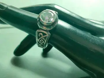 실버 크리스탈 반지 장식 디자인 17호