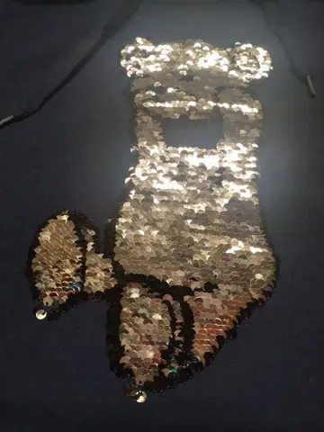 그라니프 긴팔 후드티 스팽글 컨트롤 베어 S