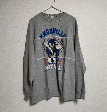 니코앤드 파우더 블리치 로고 풀오버 그레이 맨투맨