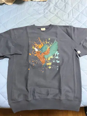 네이비 어패럴 카와세미 그래픽 트레이닝복 XL