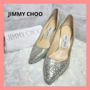 [ 특별 할인 ] JIMMY CHOO 실버 펌프스 22.5cm