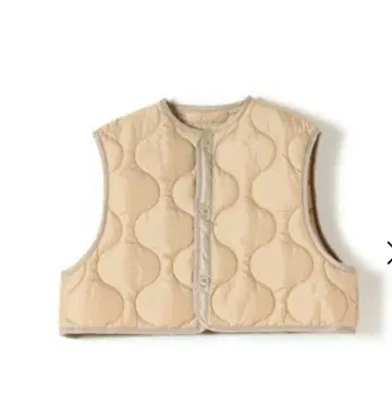 HYKE 23AW QUILTED CROPPED VEST
