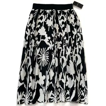 [ 택 포함 ] 골드 재팬 꽃무늬 자카드 편직 니트 스커트 3L 사이즈