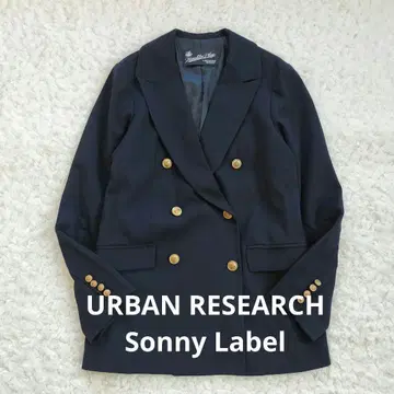 어반 리서치 서니 라벨 더블 브레스트 자켓 골드 버튼 네이비 브레