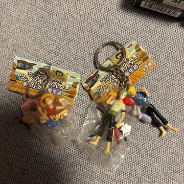 원피스 트윈 키홀더 ~배 위의 일상~ 상디 & 조로 루피 & 초파