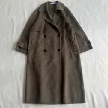 [ 띠어리 럭스 ] 더블 페이스 롱 코트 트렌치풍 36 22AW
