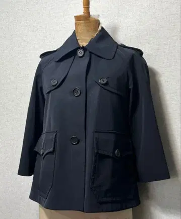 [띠어리] 자켓풍 트렌치 네이비