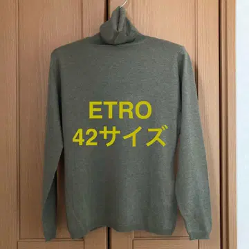 [컨디션 최상] 에트로 니트 스웨터 터틀넥 실크 캐시미어 42 사이즈