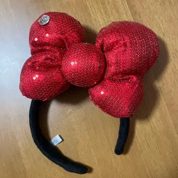 USJ 헬로키티 스팽글 빨간색 머리띠