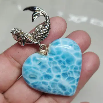 Xmas 세일 라리마 하트 펜던트 머메이드 포함