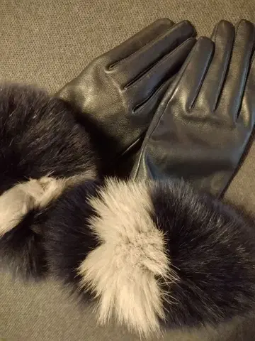 가죽과 퍼 장갑