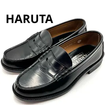 [ 새상품급 ] 하루타 HARUTA 로퍼 블랙 24cm EEE