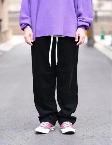 이센 e.sen 코듀로이 팬츠 블랙 10 TENBOX 구제 의류