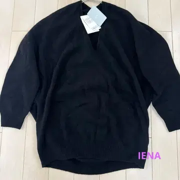 IENA 니트 스웨터 울 100% 블랙