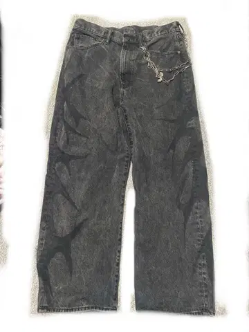 리메이크 배기 데님 y2k grunge