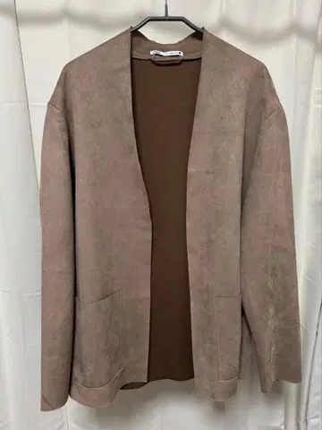 ZARA 버튼리스 노카라 자켓 M