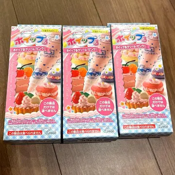 휘핑 크림 (핑크) W-07 3개 세트