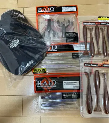 RAID JAPAN 사이드 메쉬 나일론 캡 블랙 인기 루어 세트