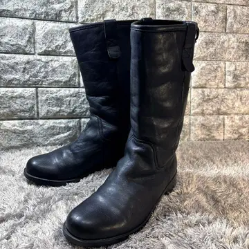 새상품급 camper 캠퍼 가죽 부츠 미들 기장 여성용 38 블랙