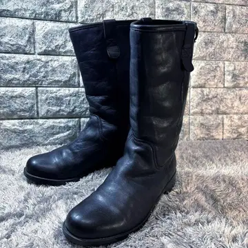 새상품급 camper 캠퍼 가죽 부츠 미들 기장 여성용 38 블랙