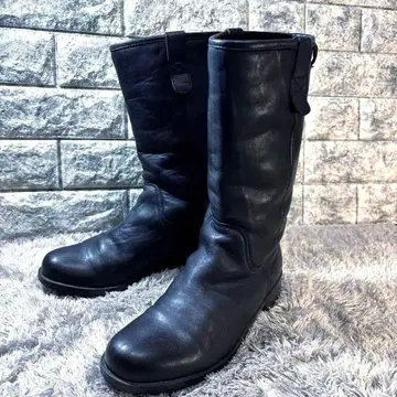 새상품급 camper 캠퍼 가죽 부츠 미들 기장 여성용 38 블랙