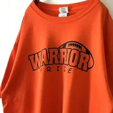 길단 WARRIORS 프라이드 서세스 T셔츠 L 오렌지 구제 의류