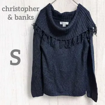 christopher & banks 프린지 오프 터틀 니트 [ S ]