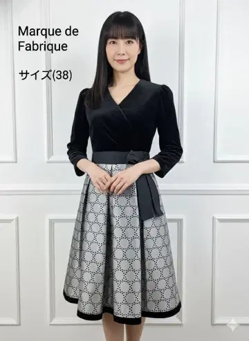 새상품급(38) Marque de Fabrique 벨로아 원피스