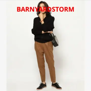 2, 3회 착용 BARNYARDSTORM 칼제 ZIP 팬츠 카멜 564