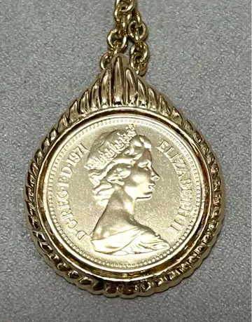 엘리자베스 여왕 코인 펜던트 목걸이