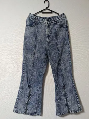 부츠컷 데님 플레어 데님 라이트 블루