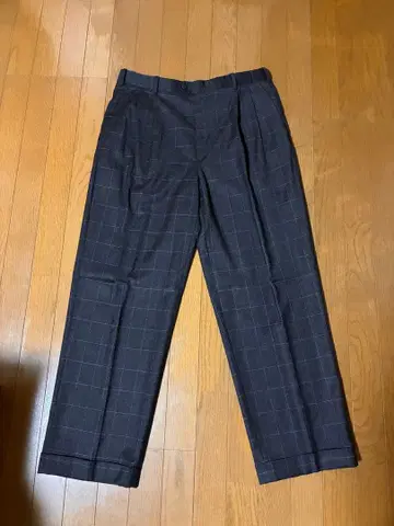 H.stockton 체크 무늬 울 슬랙스