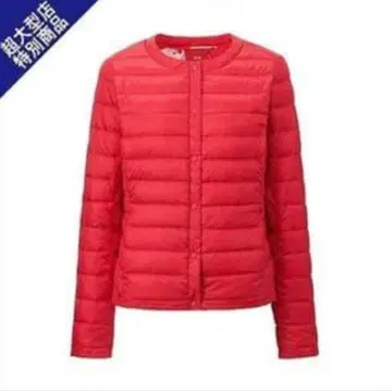 유니클로 울트라 라이트 다운 디즈니 미키 패턴 UNIQLO 새상품 빨간색