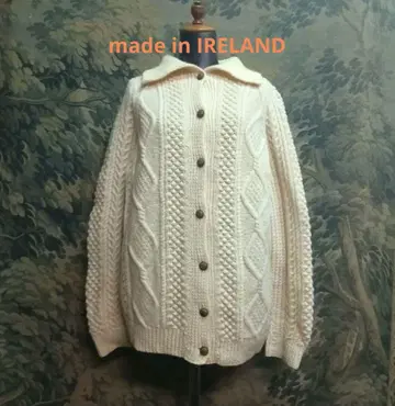IRELAND vintage 아일랜드 아란 니트 가디건