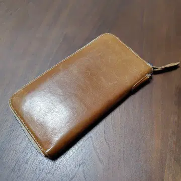 가죽제 지퍼 달린 장지갑