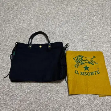 IL BISONTE 블랙 토트백