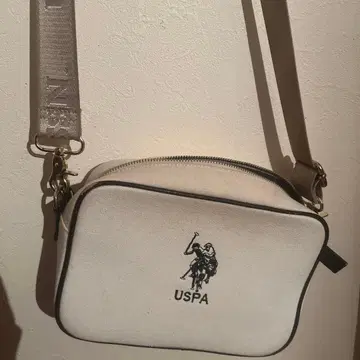 USPA 화이트 숄더백