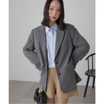 FREE'S MART 오버 사이즈 싱글 자켓 그레이